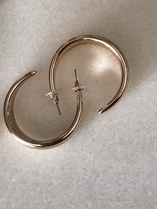 Like A Doll Gold Medium Hoops